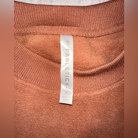 Fabletics Polar Fleece Rayon Rust Brown Size XL - Picture 3 of 6
